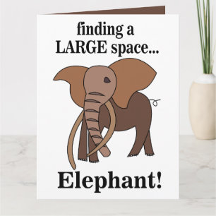 Grappige Olifant Kaart