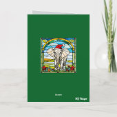 Grappige Olifant Kerstvakantie Kaart (Achterkant)