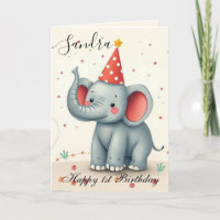 Grappige Olifant Verjaardagskaart