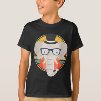 Grappige Olifant Wilde Dieren Safari Retro Vintage