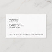 Grappige olifanten en ballonnen kinderopvang visitekaartje (Achterkant)