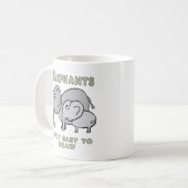 Grappige olifanten koffiemok (Voorkant links)