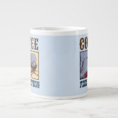 Grappige olifantenkoffie repareert alles Cartoon Grote Koffiekop (Voorkant)