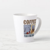 Grappige olifantenkoffie repareert alles Cartoon Latte Mok (Rechterhoek)