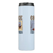 Grappige olifantenkoffie repareert alles Cartoon Thermosbeker (Achterkant)