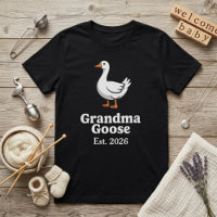 Grappige oma gans jaar leuk eend karakter