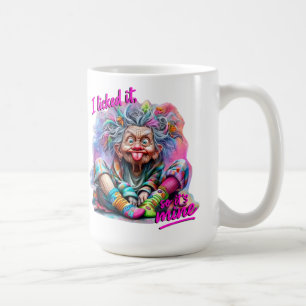 Grappige oma "Ik vond het leuk, dus het is van mij Koffiemok