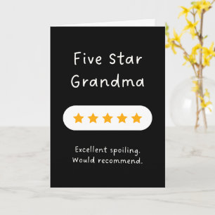 Grappige Oma Kaart - Vijf Sterren Oma
