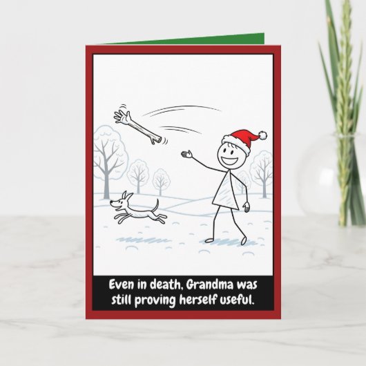 Grappige oma kerst kaart (Voorkant)