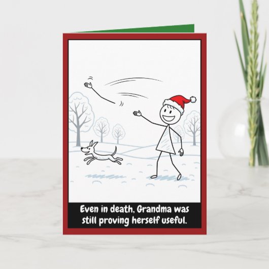 Grappige oma kerst kaart (Voorkant)