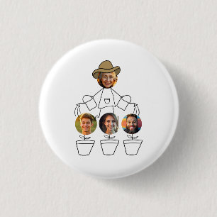 Grappige oma kleinkinderen foto's ronde button 3,2 cm