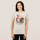 Grappige oma stopt was in de oven Tri-Blend shirt (Voorkant volledig)