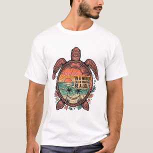 Grappige oma Turtle Beach vintage shirt ontwerp_1