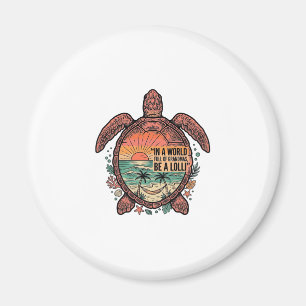 Grappige oma Turtle Beach vintage shirt ontwerp_1 Magneet