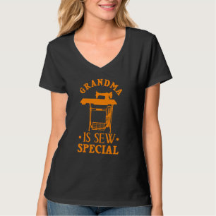 Grappige oma vrouwen cool oma naaien riool t-shirt