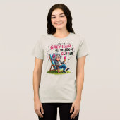Grappige Oma Wijsheid Glitters Tri-Blend Shirt (Voorkant volledig)