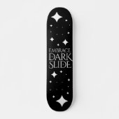 Grappige Omarm de Darkslide Witte Sterren Persoonlijk Skateboard (Voorkant)