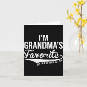 Grappige oma's favoriete kleinzoon &amp; kleindoch kaart (Gele Bloem)