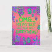 Grappige OMG Mijn moeder had gelijk schattige insp Kaart (Voorkant)