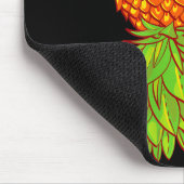 Grappige omgekeerde ananas swingende fruitlefhebbe muismat (Hoek)