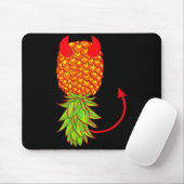 Grappige omgekeerde ananas swingende fruitlefhebbe muismat (Met muis)