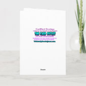 GRAPPIGE "OMGEKEERDE" VADERDAG KAART (Achterkant)