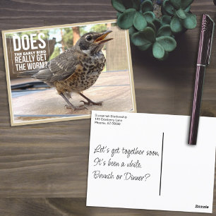 Grappige omslagtekst Vogel Foto  Briefkaart