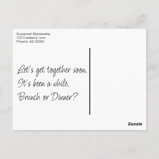 Grappige omslagtekst Vogel Foto  Briefkaart (Achterkant)