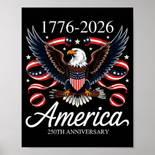 Grappige onafhankelijkheidsdag 4 juli 1776-2026 25 poster
