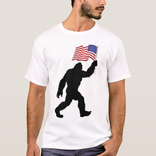 GRAPPIGE Onafhankelijkheidsdag BIGFOOT 4 juli T-shirt (Voorkant)