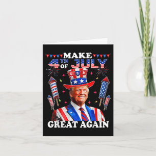 Grappige Onafhankelijkheidsdag Trump maakt 4 juli Kaart