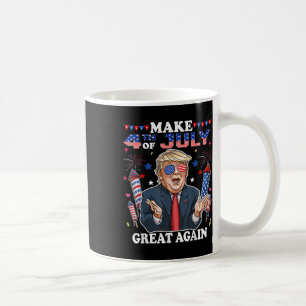Grappige Onafhankelijkheidsdag Trump maakt 4 juli Koffiemok