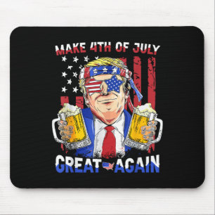 Grappige Onafhankelijkheidsdag Trump maakt 4 juli  Muismat