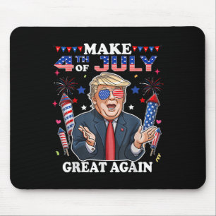 Grappige Onafhankelijkheidsdag Trump maakt 4 juli  Muismat