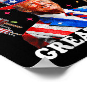 Grappige Onafhankelijkheidsdag Trump maakt 4 juli  Poster (Hoek)