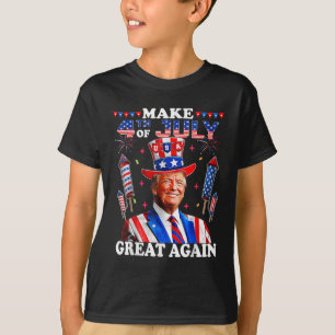 Grappige Onafhankelijkheidsdag Trump maakt 4 juli T-shirt