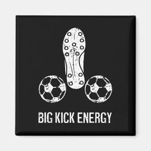 Grappige Onbeleefde Voetbal Grote Trap Energie Magneet
