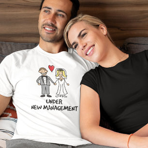 Grappige 'Onder Nieuwe Leiding' Grap - Pasgetrouwd T-shirt