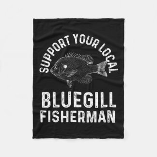 Grappige ondersteuning van uw lokale Bluegill viss Fleece Deken