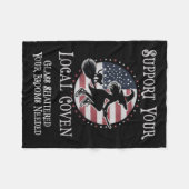 Grappige ondersteuning voor uw lokale Coven Kamala Fleece Deken (Voorkant (Horizontaal))