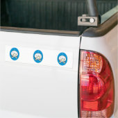 Grappige onderwater golfbal met zijn neus bumpersticker (Op Truck)