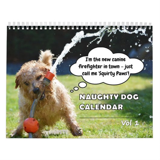 Grappige Ondeugende Hond Kalender (Hoes)