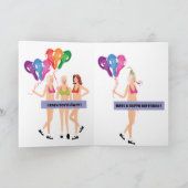 Grappige ondeugende onbeschofte oom broer kaart vo (Binnen)