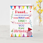 Grappige ondeugende onbeschofte oom broer kaart vo (Gele Bloem)