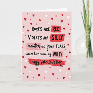 Grappige ondeugende Valentijnkaart Kaart
