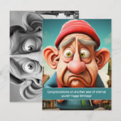 Grappige Oneindige jeugd mijlpaal Verjaardag Briefkaart (Voorkant / Achterkant)