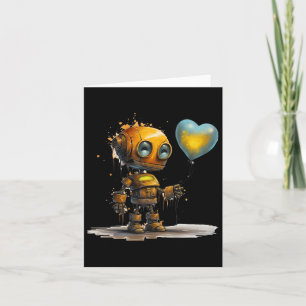 Grappige ongelooflijke Valentijn liefdesrobot met Kaart