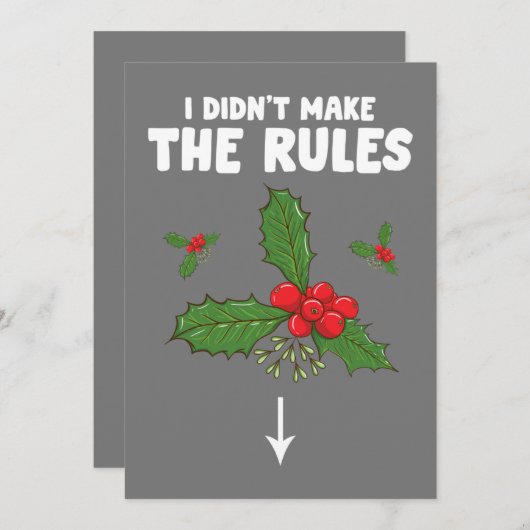 Grappige Ongeschikte Kerst Volwassene Ik Heb Het N Kaart (Voorkant / Achterkant)