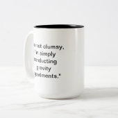 Grappige onhandige Mok | Custom Name Gift (Voorkant links)