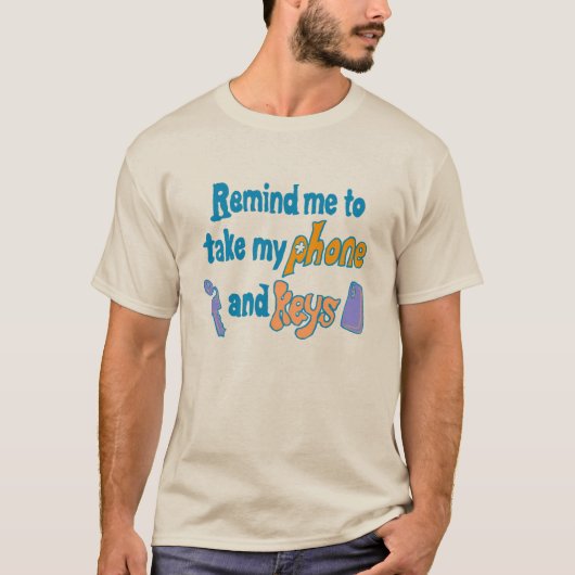 Grappige Onoplettende ADHD Vergeetachtigheid Herin T-shirt (Voorkant)